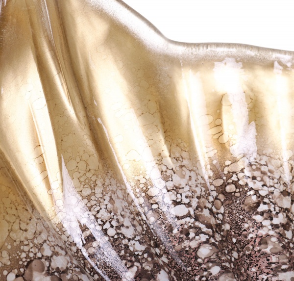 Фруктовниця Gocce 40х16 см золотиста Antonio Tammaro 