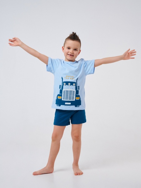 Пижама для мальчиков Smil 104515 р.98 голубой 