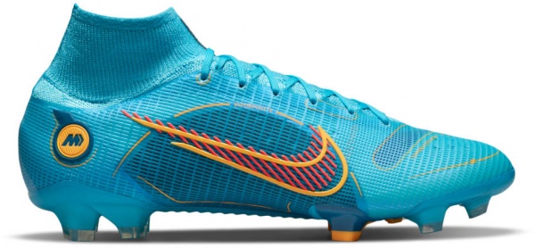 Бутсы Nike SUPERFLY 8 ELITE FG DJ2839-484 р.US 8 голубой