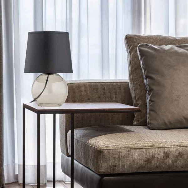 Настольная лампа декоративная TK Lighting Pico 1xE14 дымчатый/черный 5092 