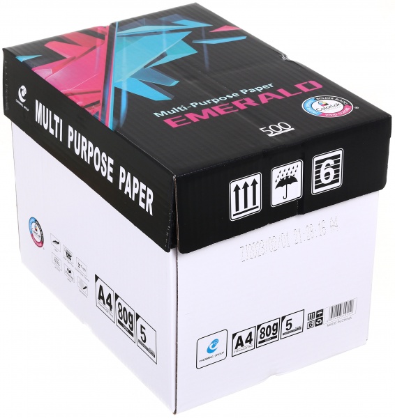 Папір офісний Emerald A4 80 г/м білий 500 аркушів 