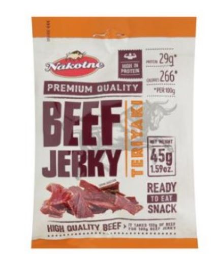 Снеки NAKOTNE Говядина Вяленая Teriyaki 45 г