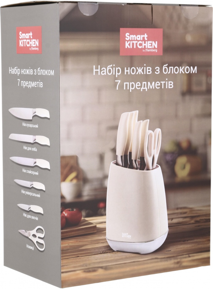Блок с ножами Flamberg Premium 7 предметів