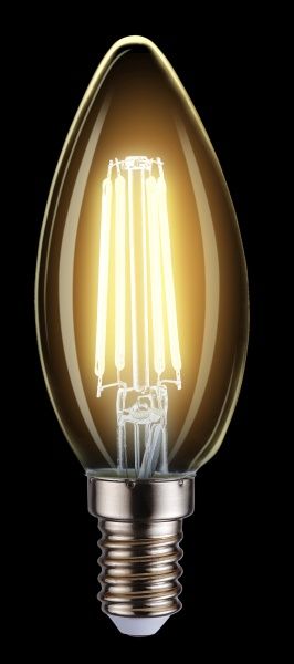 Лампа светодиодная Expert FIL C37 4 Вт E14 2700 К 220 В прозрачная 