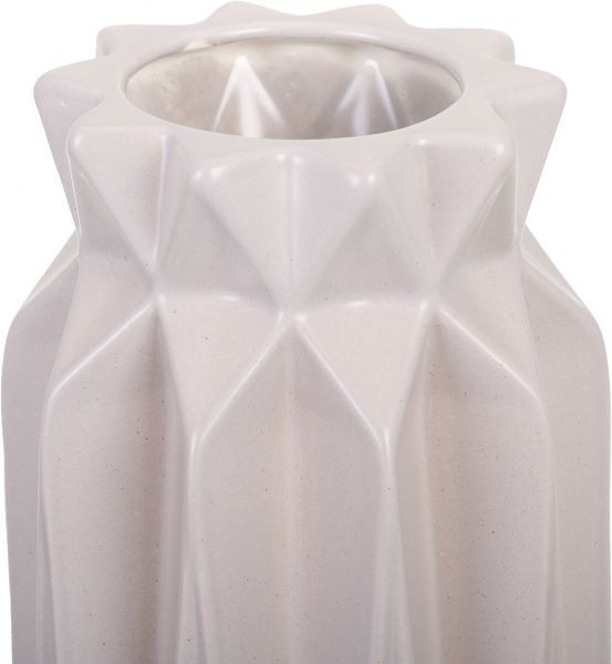 Ваза керамическая серая Эри 26.5х9.8 см