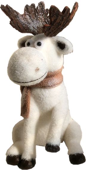 Декоративная фигура Лосенок в шарфике JM181002 30 см 