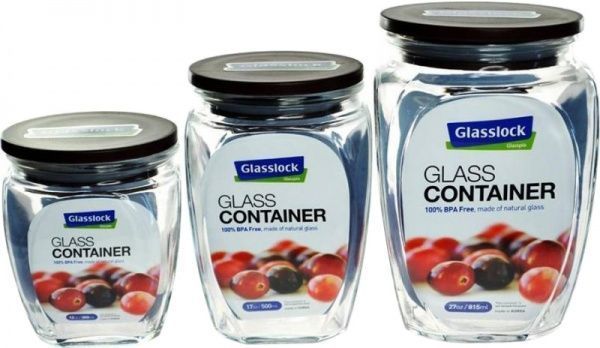 Набор емкостей для хранения 3 шт. HG-638 Glasslock
