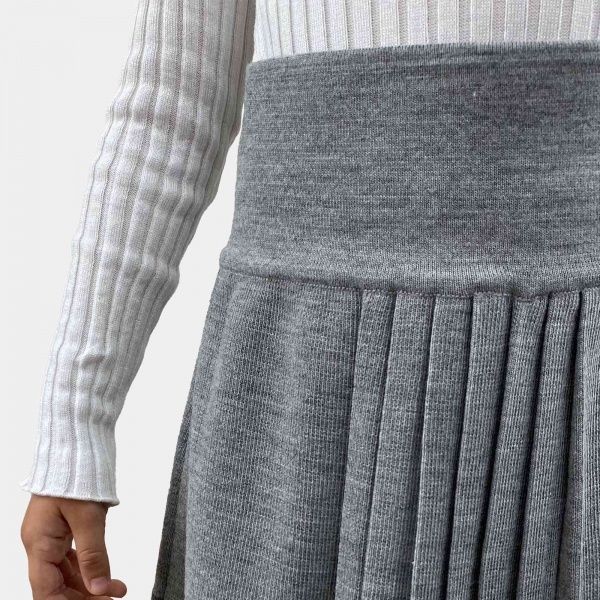 Юбка ART KNIT Герда серый меланж р.128-134 