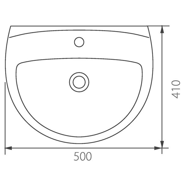 Умывальник Colombo Акцент 50 S12215000