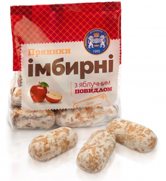 Пряник Кулиничі Имбирный с яблочным повидлом — фото 1