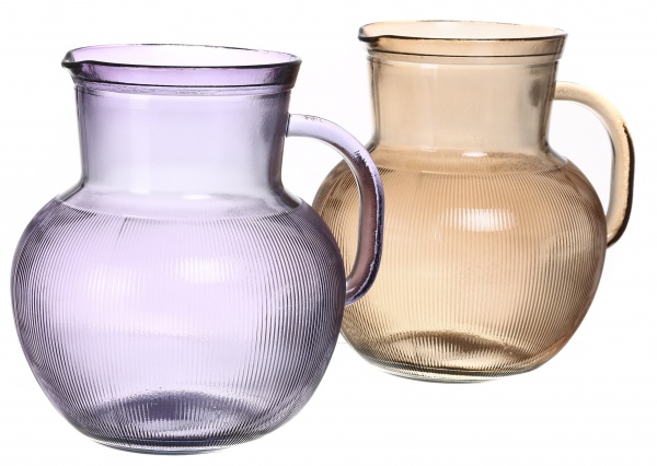 Кувшин Ribbed 2,3 л мальва стекло San Miguel