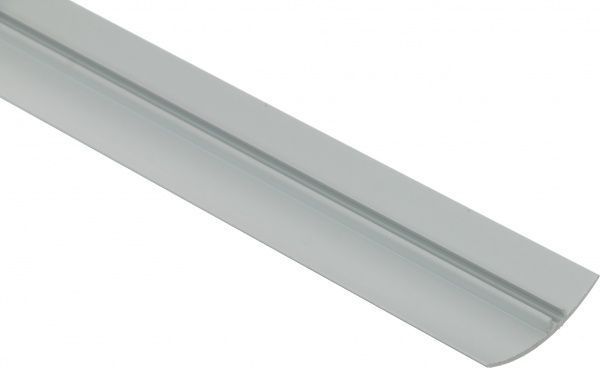 Порожек алюминиевый анодированный Braz Line радиальный скрытый крепеж 50x900 мм серебро 