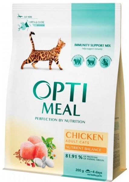 Корм Optimeal з куркою 200 г