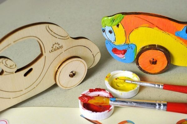 Раскраска UGEARS Автомобиль