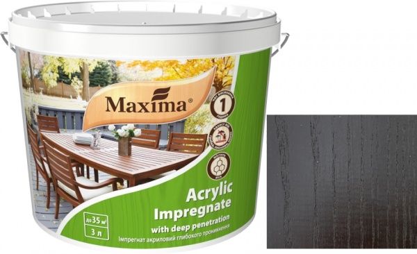 Імпрегнат Maxima акриловий глибокого проникнення венге мат 3 л