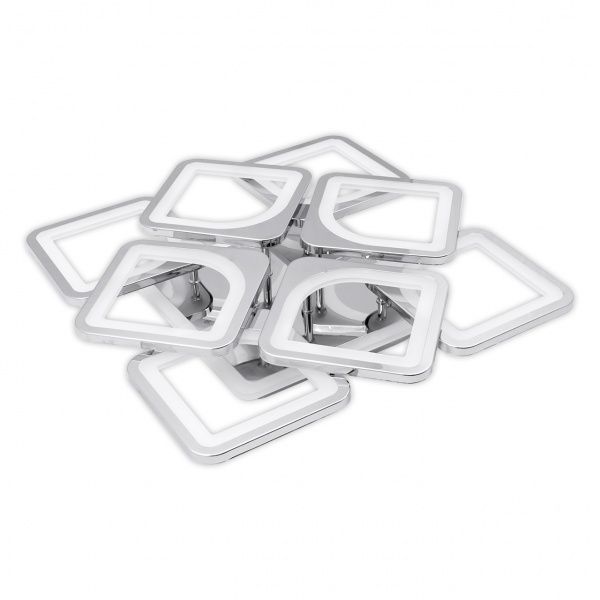 Люстра світлодіодна Hopfen Sirius CHR-RGB з пультом ДК 96 Вт хром/білий 