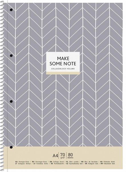 Блокнот А4 80 листов клетка A4-080-6505K Школярик