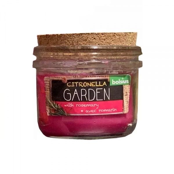 Свеча в стакане с пробкой 80/83мм Citronella Розмарин Bolsius