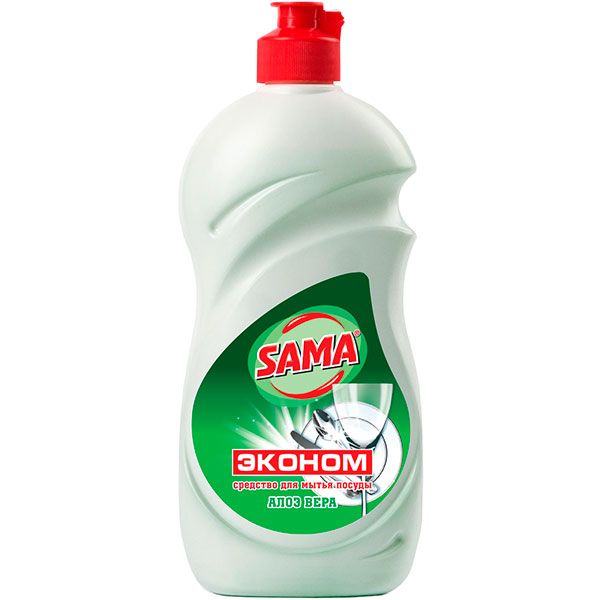 Средство для ручного мытья посуды SAMA Эконом Алоэ Вера 0,5л