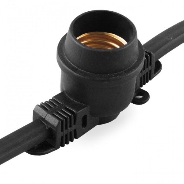 Гирлянда LightMaster LM50-13 (20xЕ27) IP65 черная 20 ламп 10 м 