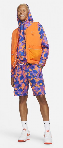 Шорты Nike CLUB+ FT SHORT AOP DX0803-551 р. XL разноцветный