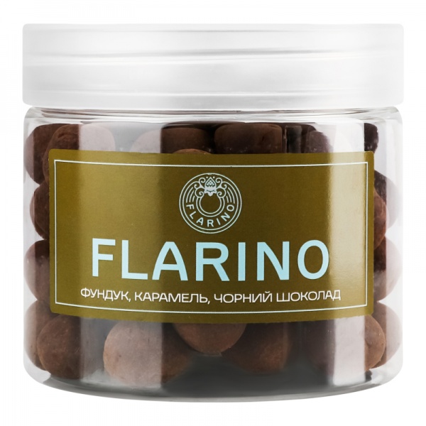 Фундук Flarino в карамеле покрыт черным шоколадом 180 г 
