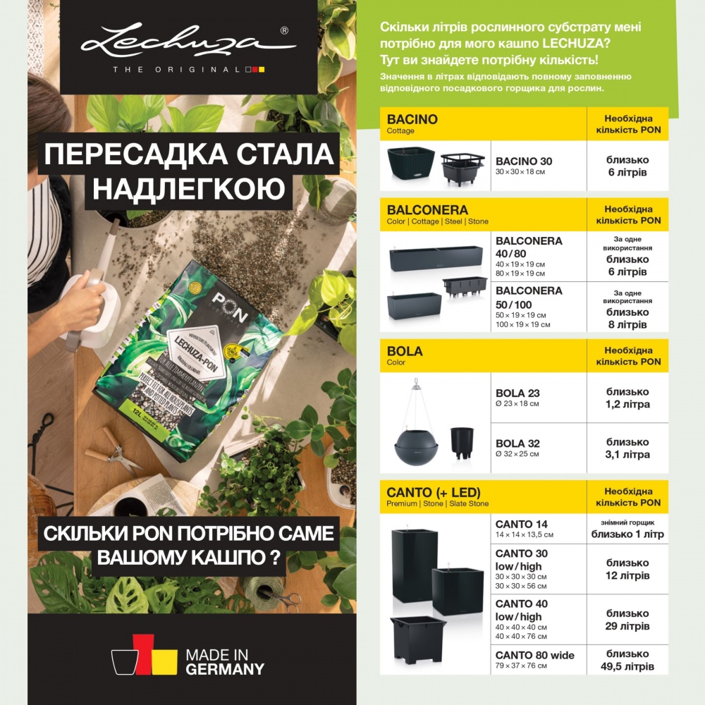 Субстрат Lechuza CACTUSPON 3 л