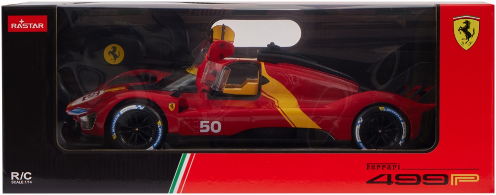 Автомобиль на радиоуправлении Rastar Ferrari 499P красный 1:14 454.00.81