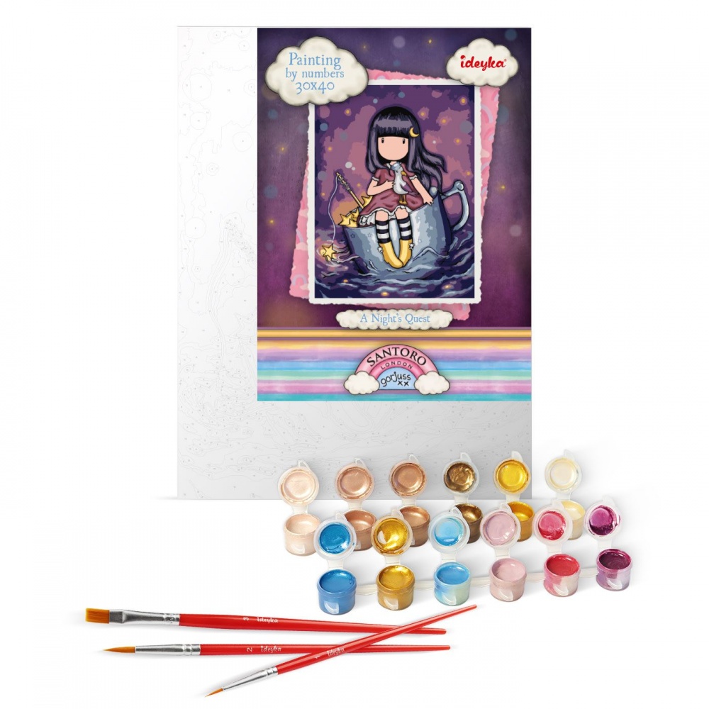 Картина по номерам A Night's Quest Santoro Gorjuss Collection 30х40 см Ideyka