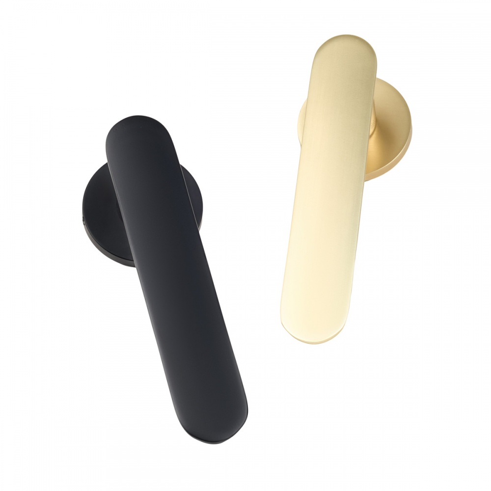 Ручка на розетке Linde A-2030 SB матовая латунь