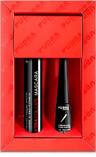 Pudra Cosmetics Тушь + жидкая подводка черный 10 мл