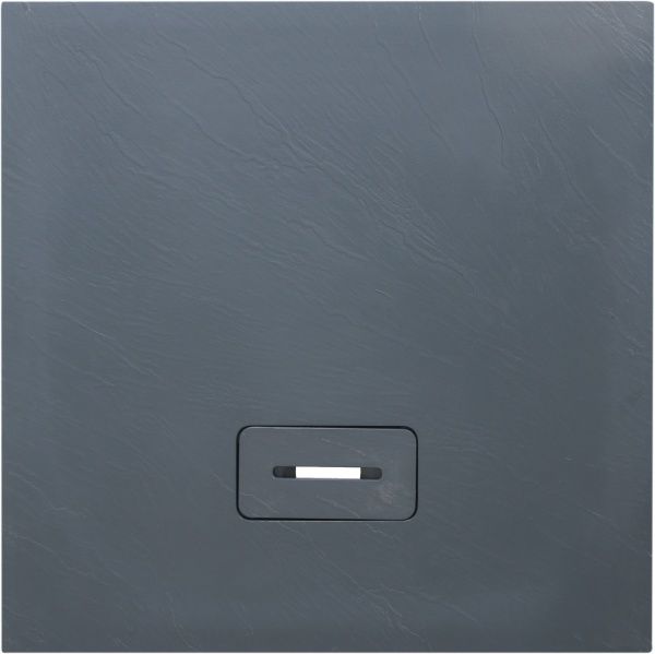 Поддон душевой ScandiSPA NARVIK из искусственного мрамора 900х900x40 мм квадратный серый