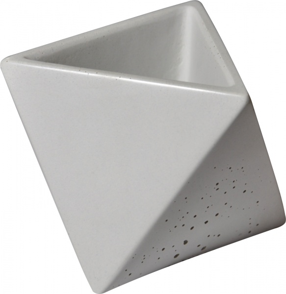 Кашпо декоративне Octos білий бетон