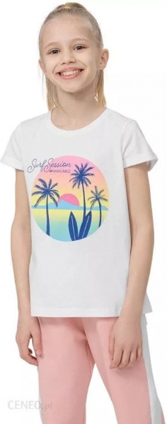 Футболка 4F HJL22-JTSD008-10S р.164 белый