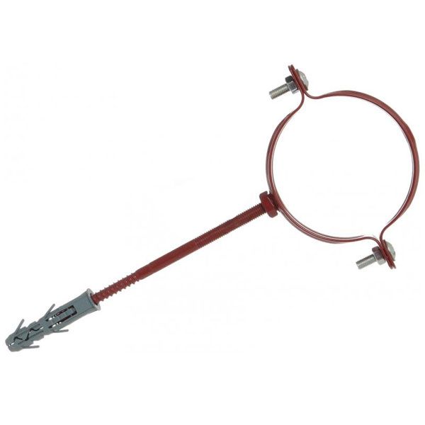 Кронштейн трубы металлический Сяйво L=160 мм D=85 мм красный 