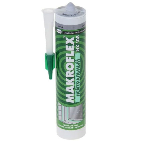 Герметик Makroflex NX 108 силіконовий нейтральний 290 мл білий