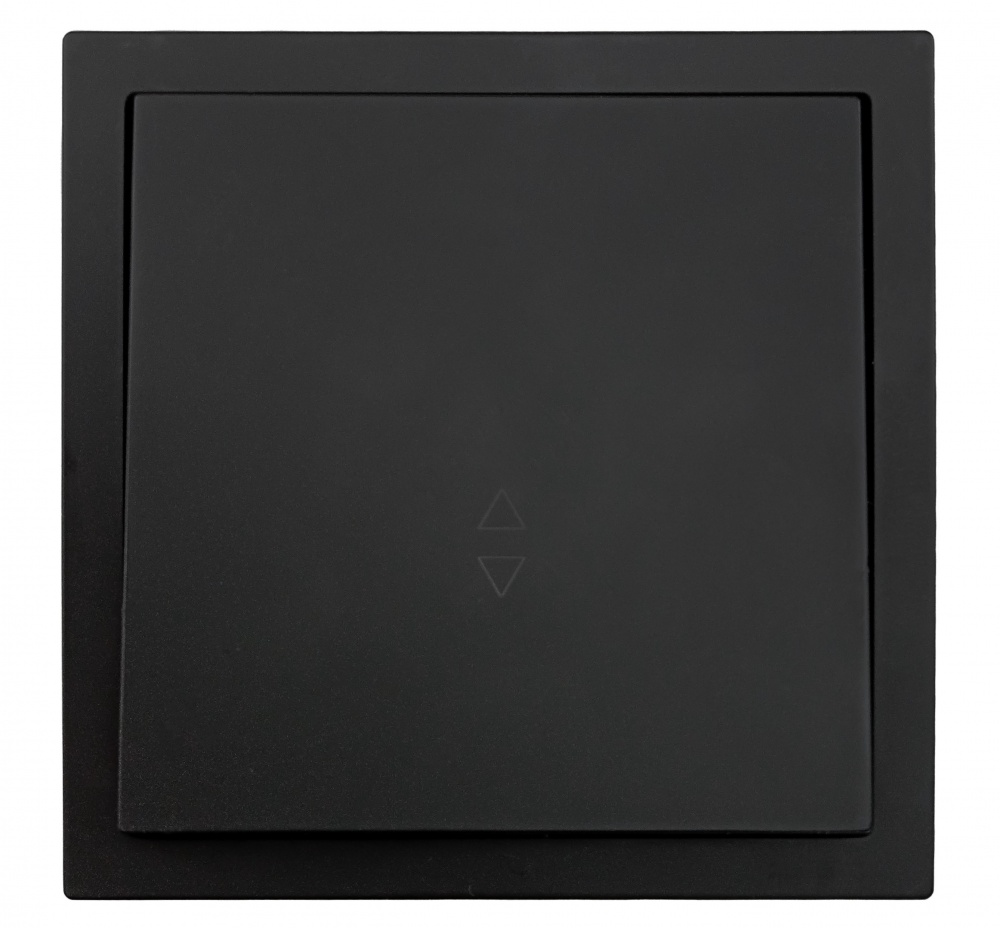 Механизм выключателя проходной одноклавишный HausMark Juna без подсветки черный матовый 7041-1788U2-105QC