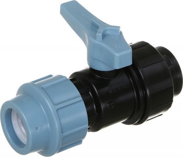 Кран кульовий Unidelta ПЕ труб d32x1 ВР