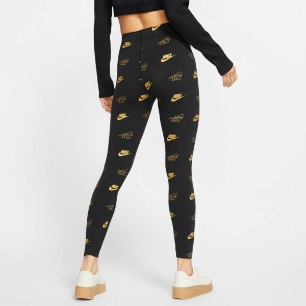 Лосини Nike W NSW LGGNG AOP SHINE BFF CJ4061-010 S чорний