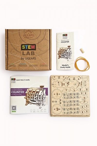 Деревянный 3D-конструктор UGEARS Счетчик