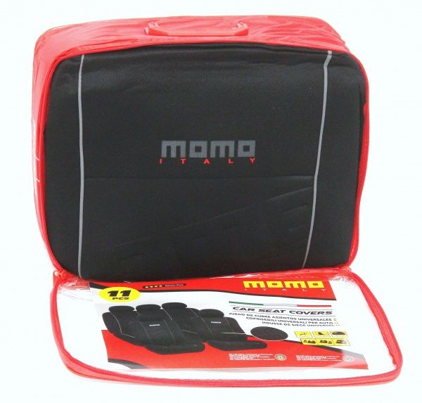 Комплект чехлов на сиденья Fodera Univ MOMO SC008BG черно-серый