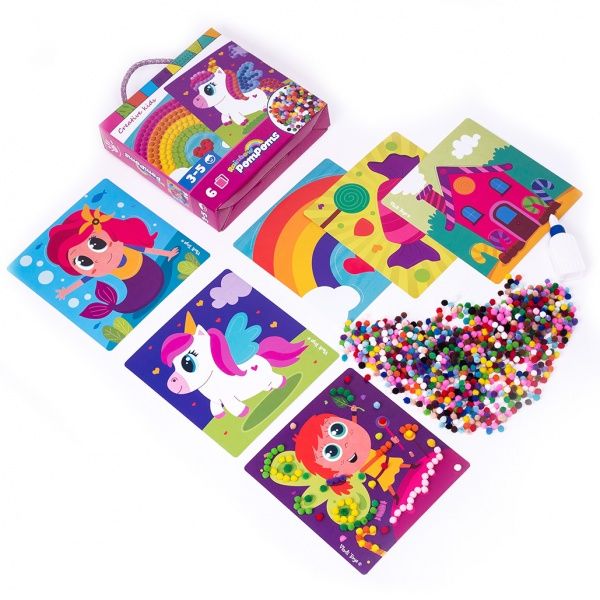 Набір для творчості Vladi Toys Rainbow pompoms Єдиноріг VT4433-05