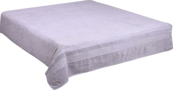 Простирадло махра 200x220 см сірий ТЕКС 