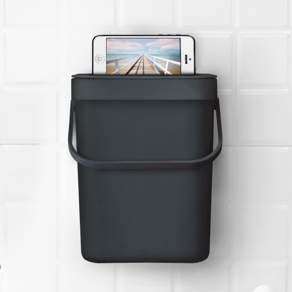 Ведро для мусора MVM BIN-11 5 л антрацит BIN-11 5L ANTHRACITE