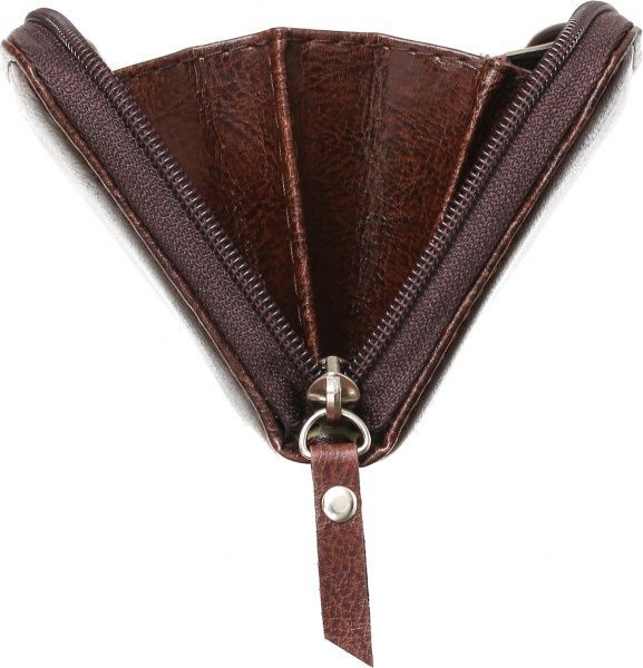 Кошелек женский на молнии коричневый 022002 