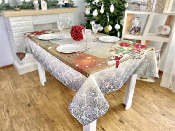 Скатертина Святкова листівка Limaso 