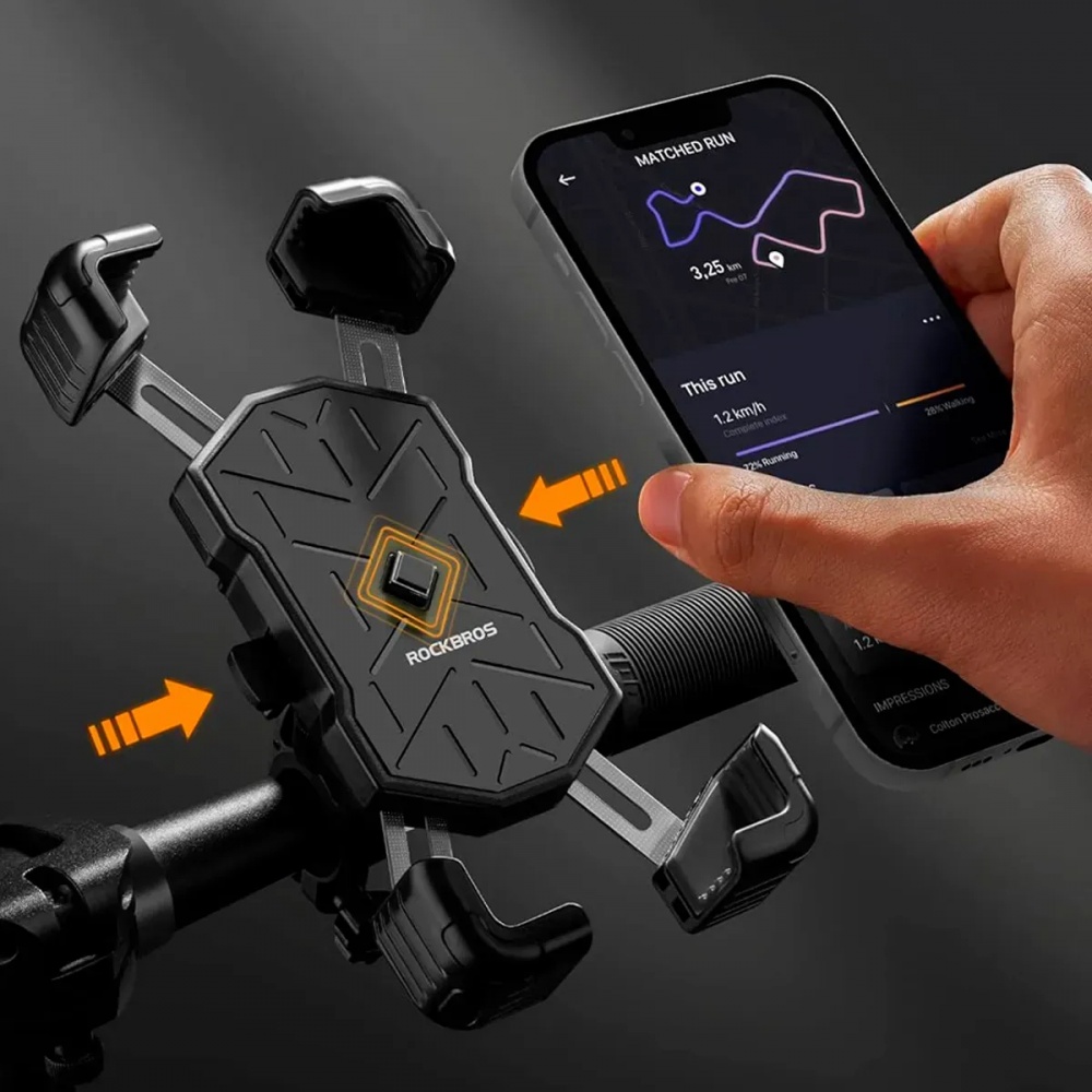 Тримач для телефона ROCKBROS 25210030001 Holder-PL чорний