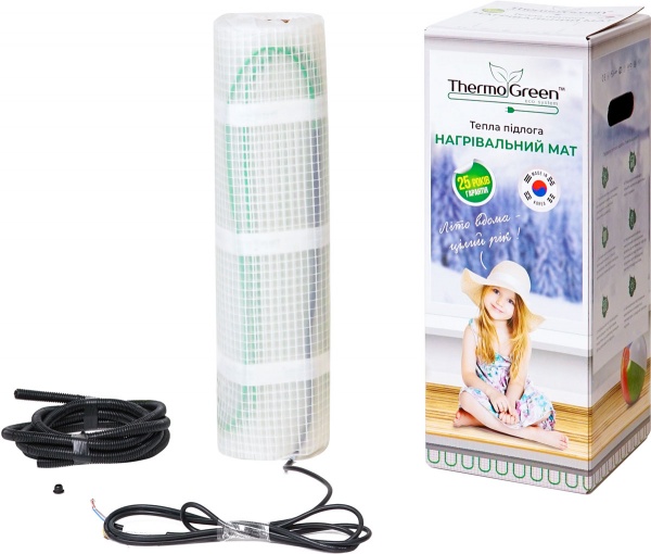 Нагревательный мат Thermogreen двожильный TGMT 3 м2 450 Вт