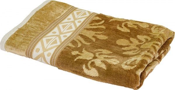 Рушник Ornament 76-167-197 70x140 см коричневий Lorenzzo 