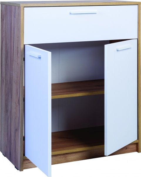 Комод Nowy Styl COTTA 1Ш2Д 710х883х354 дуб золотой/белый 